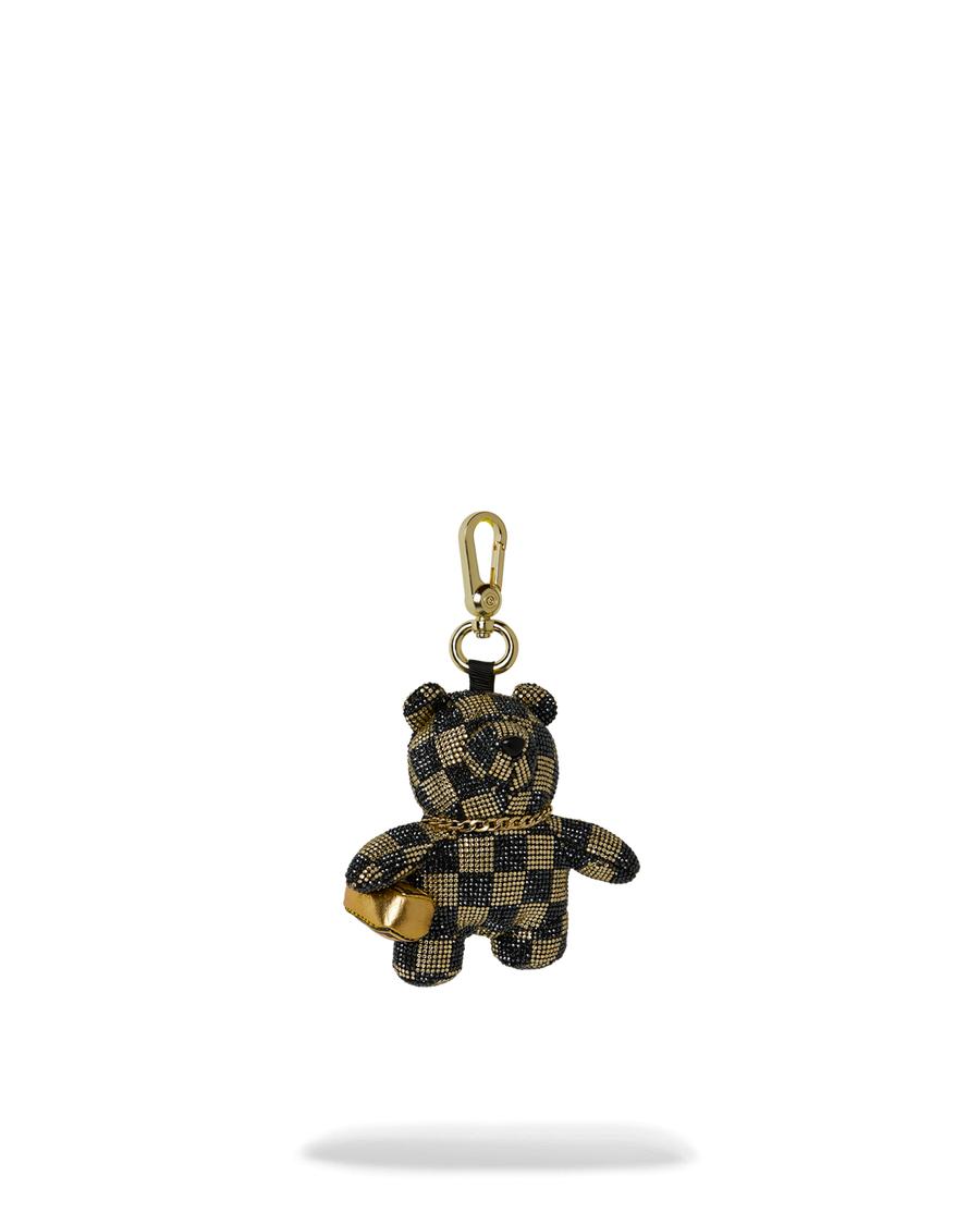 GOLD AND DANGEROUS BEAR KEYCHAIN