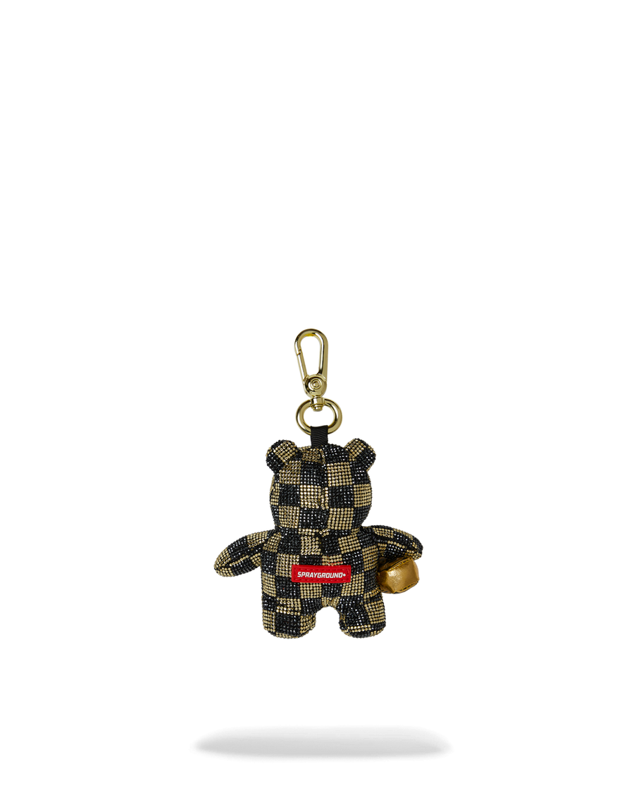 GOLD AND DANGEROUS BEAR KEYCHAIN