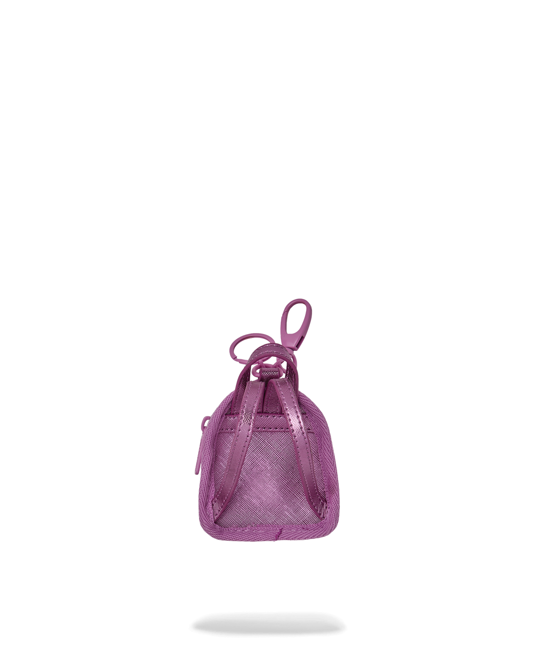 METALLIC PINK METALLIC DRIP BACKPACK KEYCHAIN