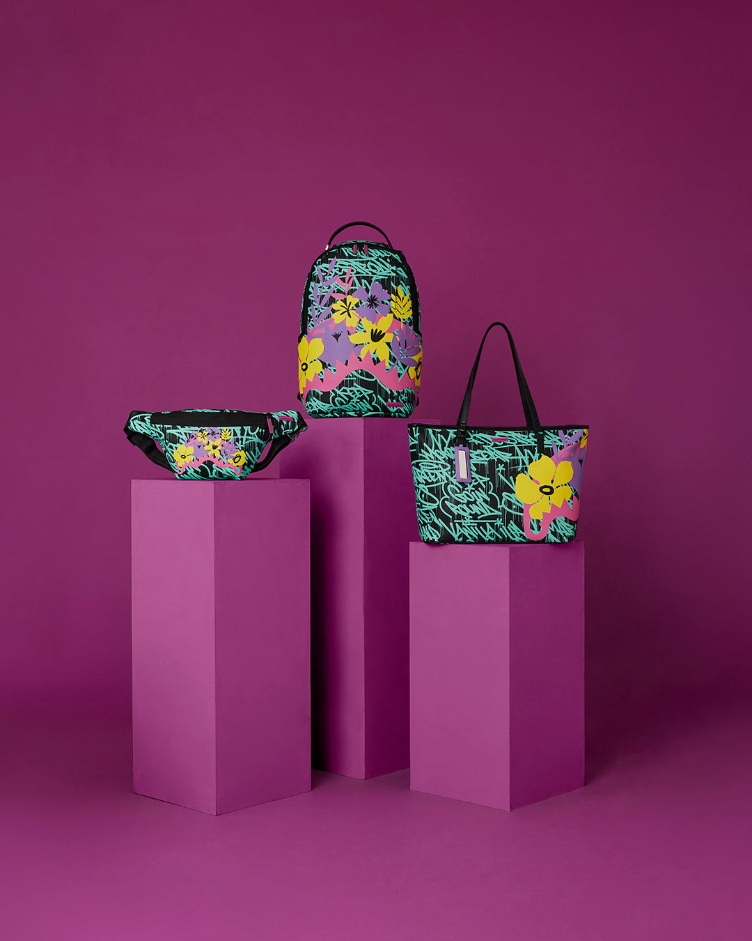 STREET ART FLORAL SAVVY CROSS-BODY