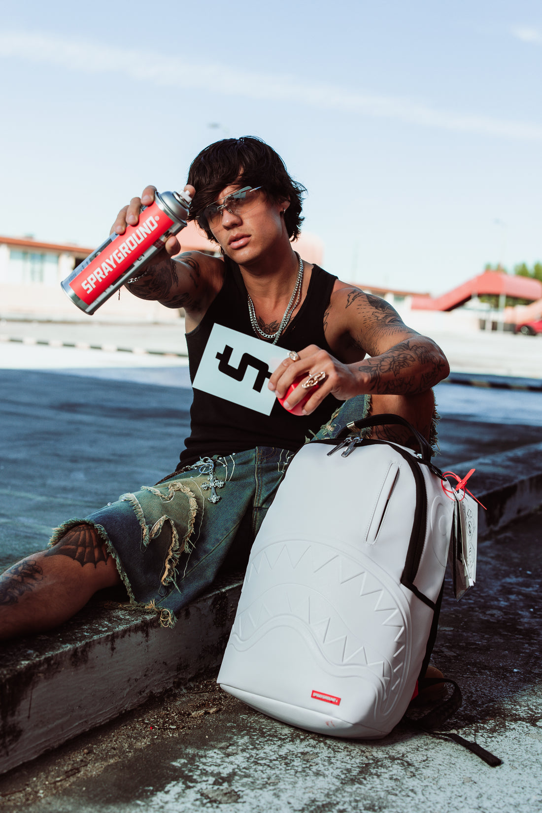 SPRAYPAINT YOUR OWN SPRAYGROUND DLX BACKPACK