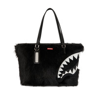FUR CRAY BLACK TOTE