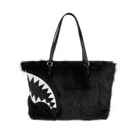 FUR CRAY BLACK TOTE