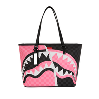 PINK AND BLACK TEAR SIP TOTE