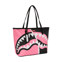 PINK AND BLACK TEAR SIP TOTE