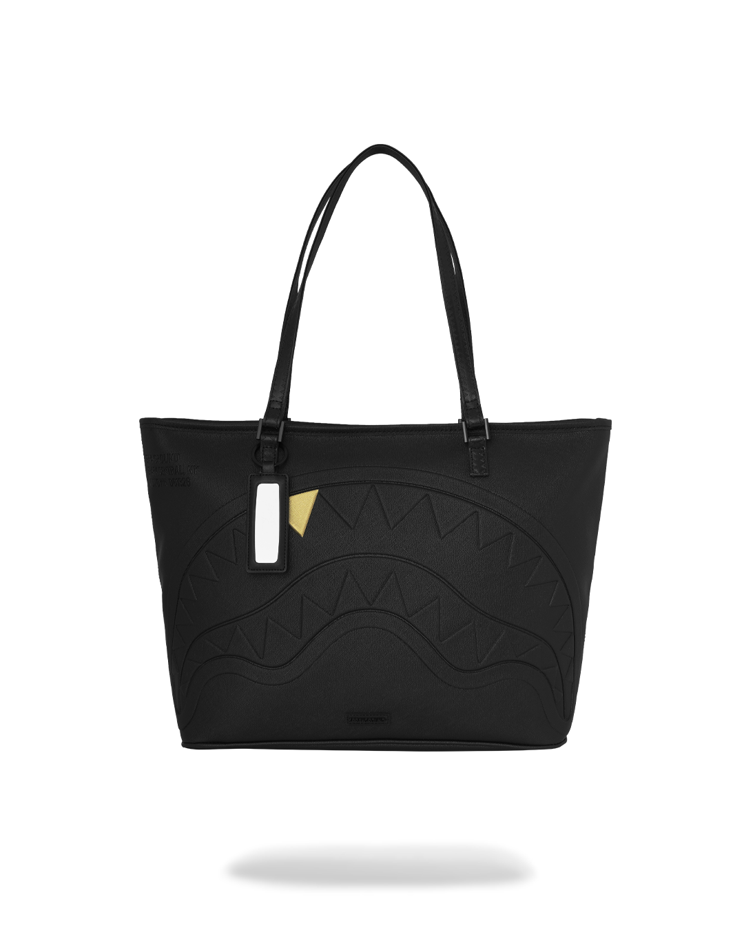 BLACKED OUT EMBOSSED GOLD TOOTH TOTE
