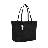 BLACKED OUT EMBOSSED GOLD TOOTH TOTE