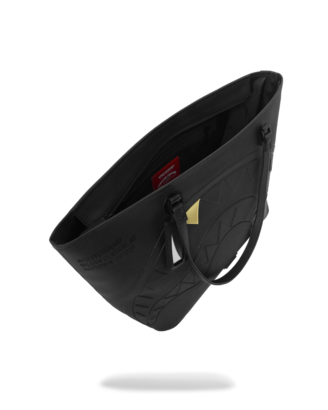 BLACKED OUT EMBOSSED GOLD TOOTH TOTE