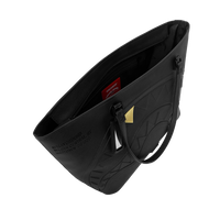 BLACKED OUT EMBOSSED GOLD TOOTH TOTE