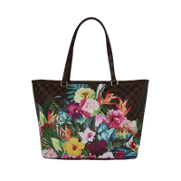 SIP FLOWERING JUNGLE SHARK TOTE