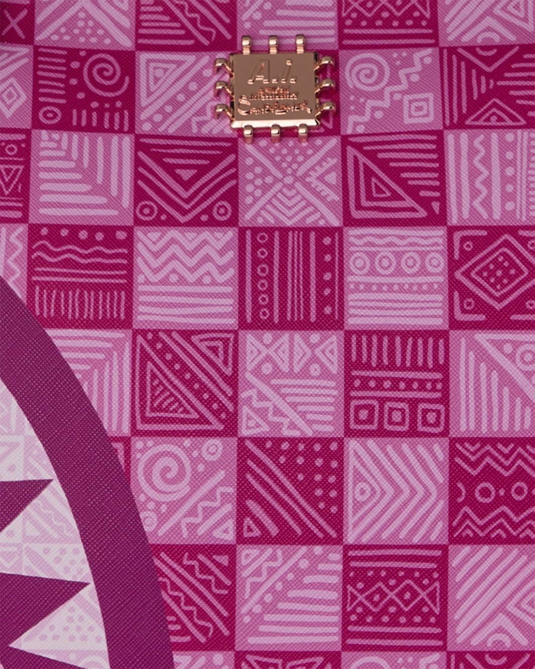 AI PINK CHECK DLX TOTE