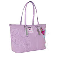 PURPLE DENIM STITCH TOTE