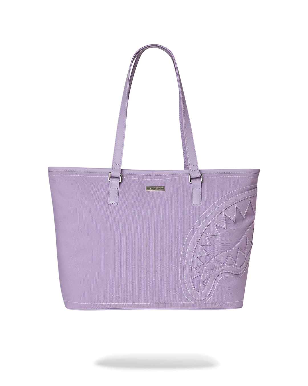 PURPLE DENIM STITCH TOTE
