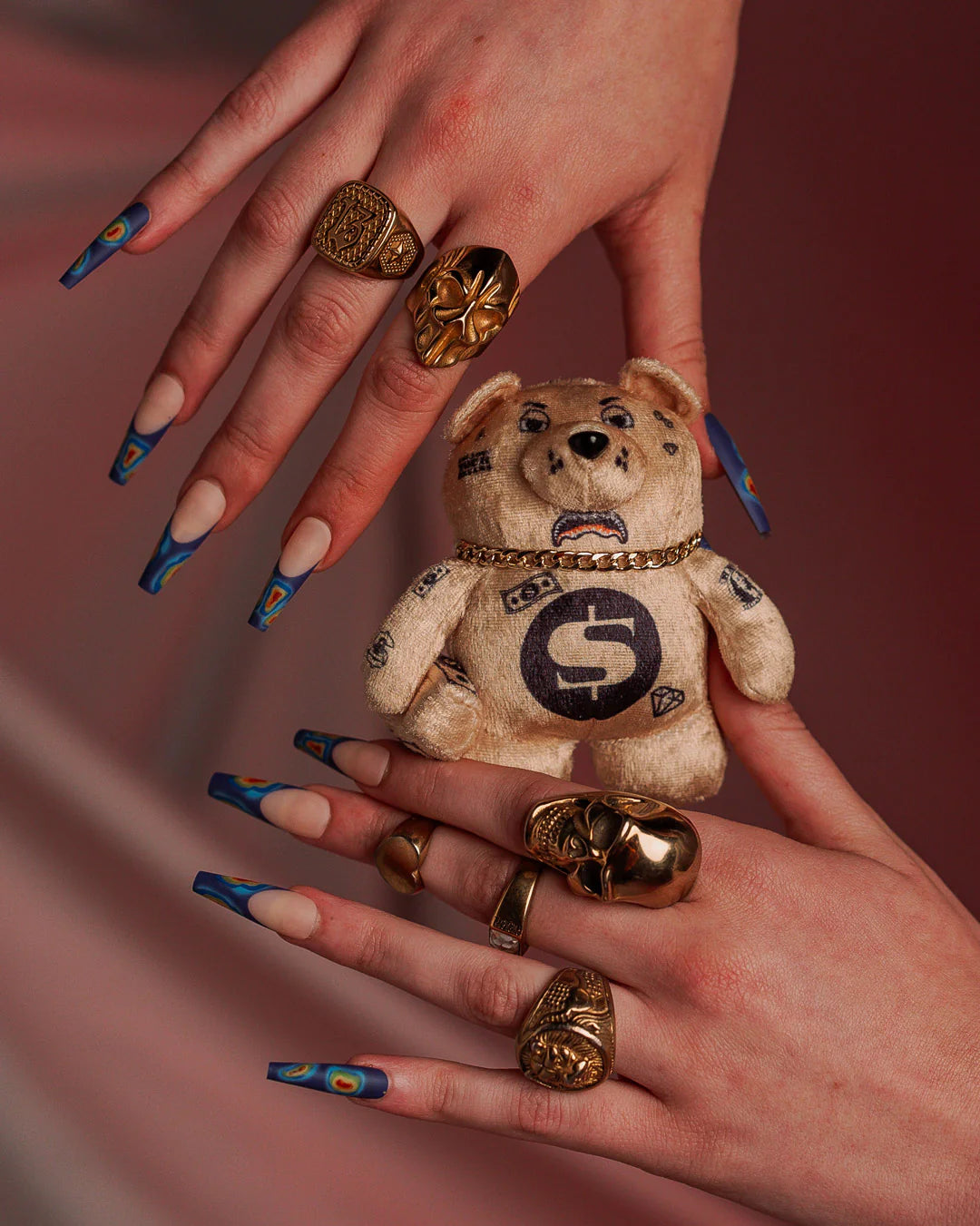GOLD MYSTERY BEAR BAG CLIP