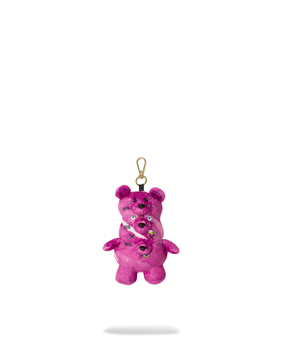 3 HEADED MYSTERY BEAR BAG CLIP