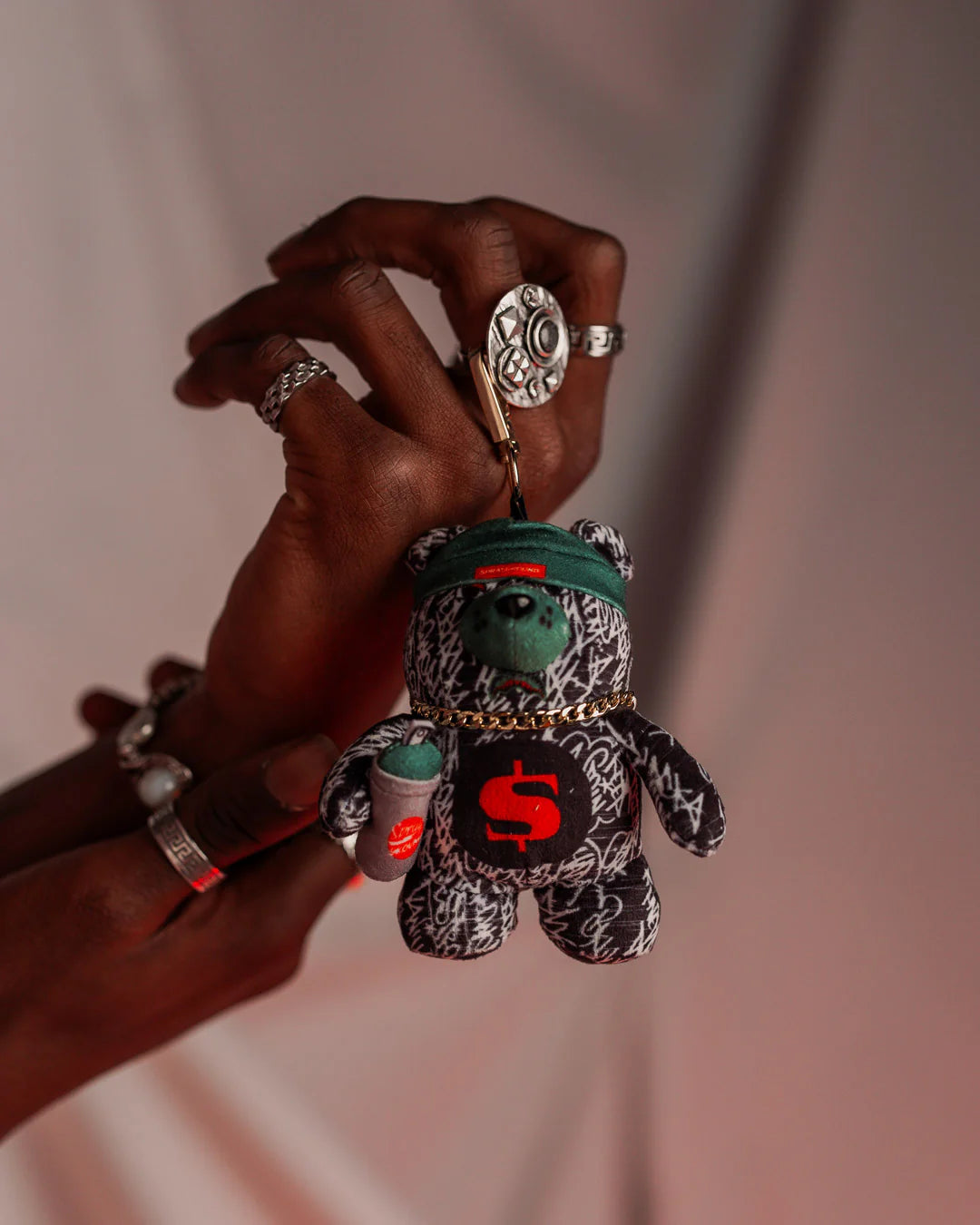 NIGHT NIGHT MYSTERY BEAR KEYCHAIN