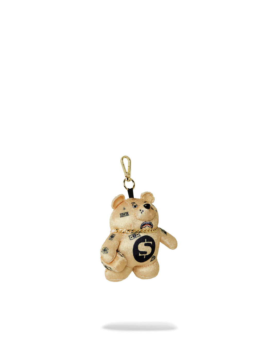 GOLD MYSTERY BEAR BAG CLIP