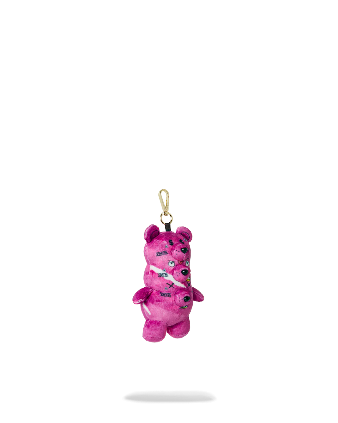 3 HEADED MYSTERY BEAR BAG CLIP