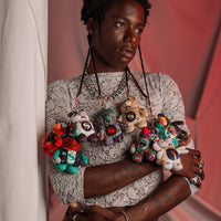 SKI MASK MYSTERY BEAR BAG CLIP