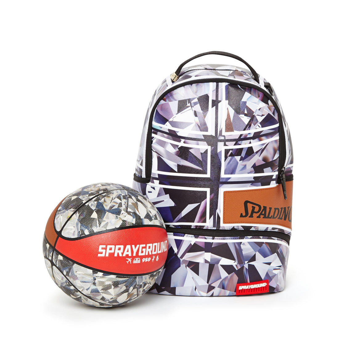 SPALDING X SPRAYGROUND ONE MILLION KARAT DIAMOND BACKPACK