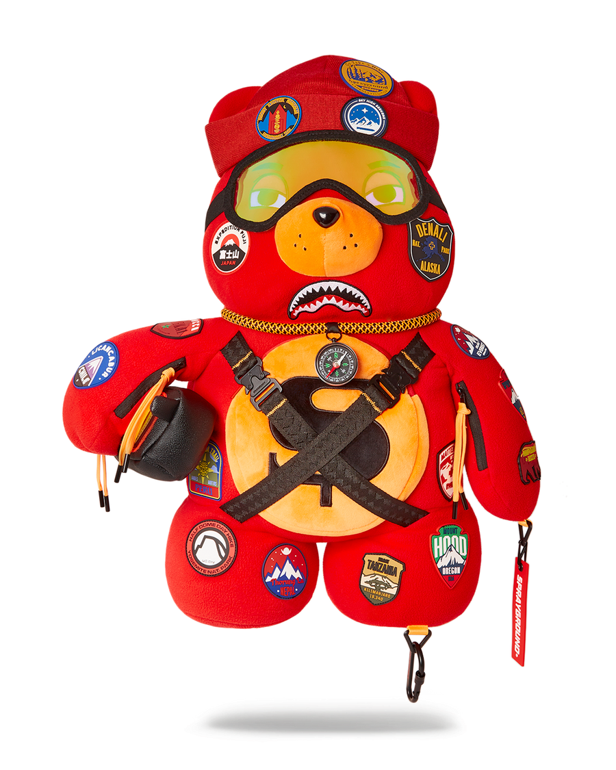 THE GLOBAL EXPEDITION MONEYBEAR TEDDYBEAR BACKPACK