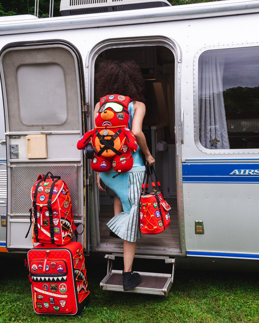 THE GLOBAL EXPEDITION MONEYBEAR TEDDYBEAR BACKPACK