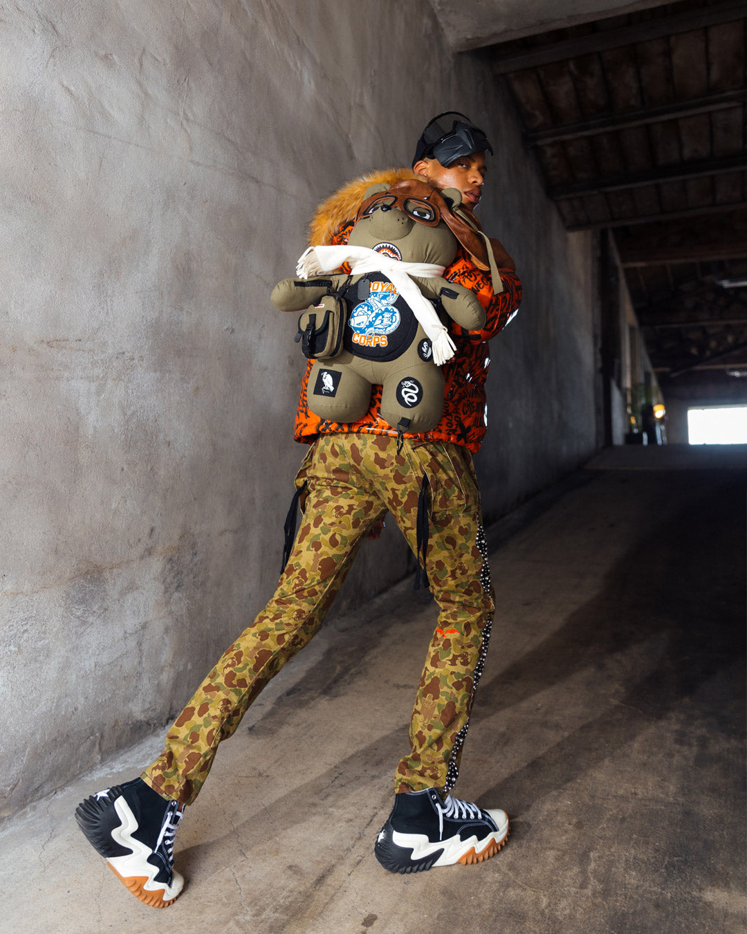 Call of duty aviator fearless moneybear teddybear backpack Clearance