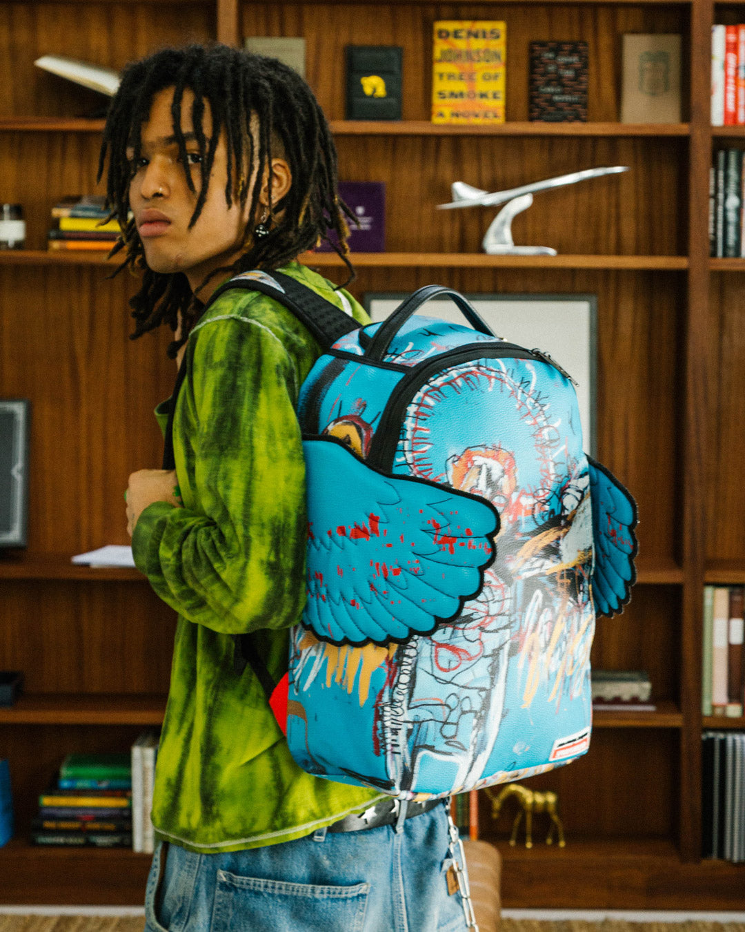 OFFICIAL BASQUIAT UNTITLED (FALLEN ANGEL) 1981 WING BACKPACK (DLXV)