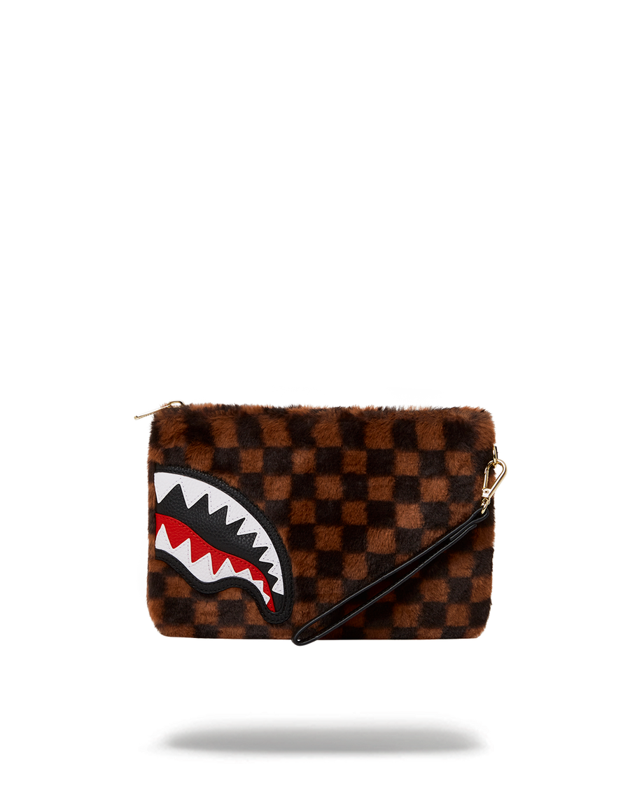 FURRR SHARKS IN PARIS CROSSOVER CLUTCH