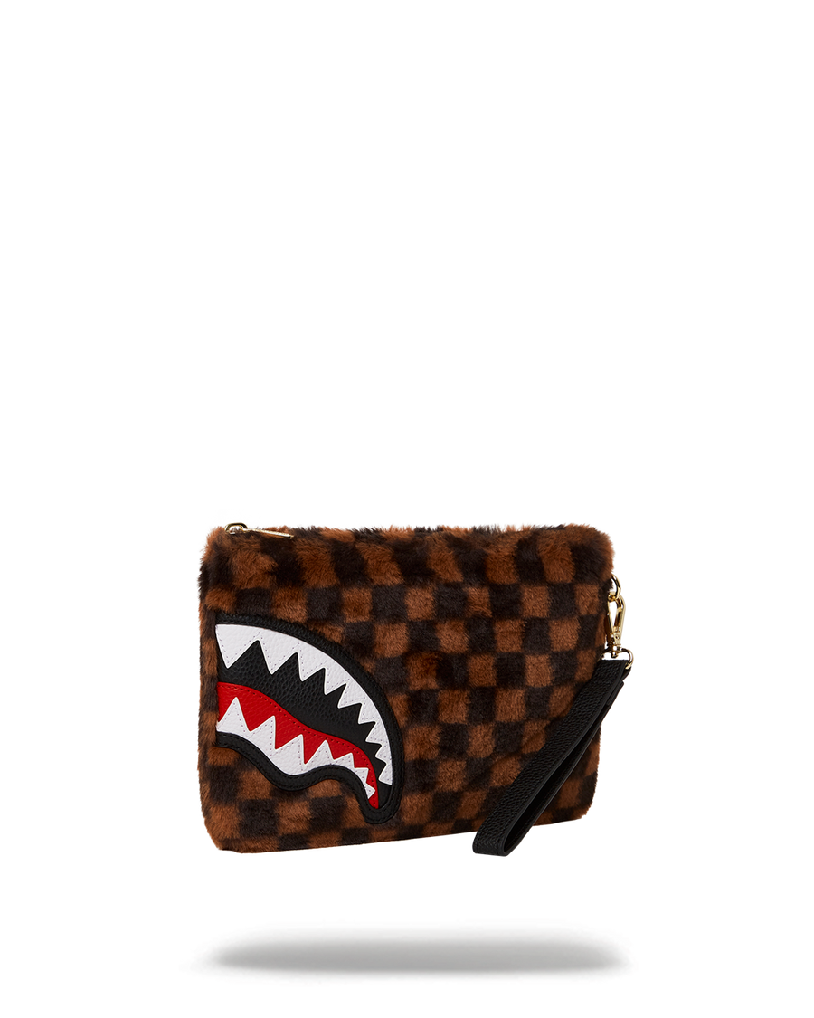 FURRR SHARKS IN PARIS CROSSOVER CLUTCH