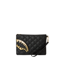 BLACK MAMBA QUILTED CROSSOVER CLUTCH