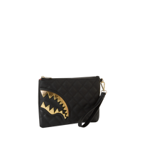 BLACK MAMBA QUILTED CROSSOVER CLUTCH
