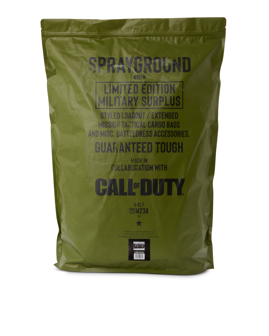 CALL OF DUTY SHARK TORPEDO DUFFLE