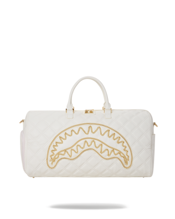 RIVIERA LE BLANC GOLD CHAIN SHARK DUFFLE