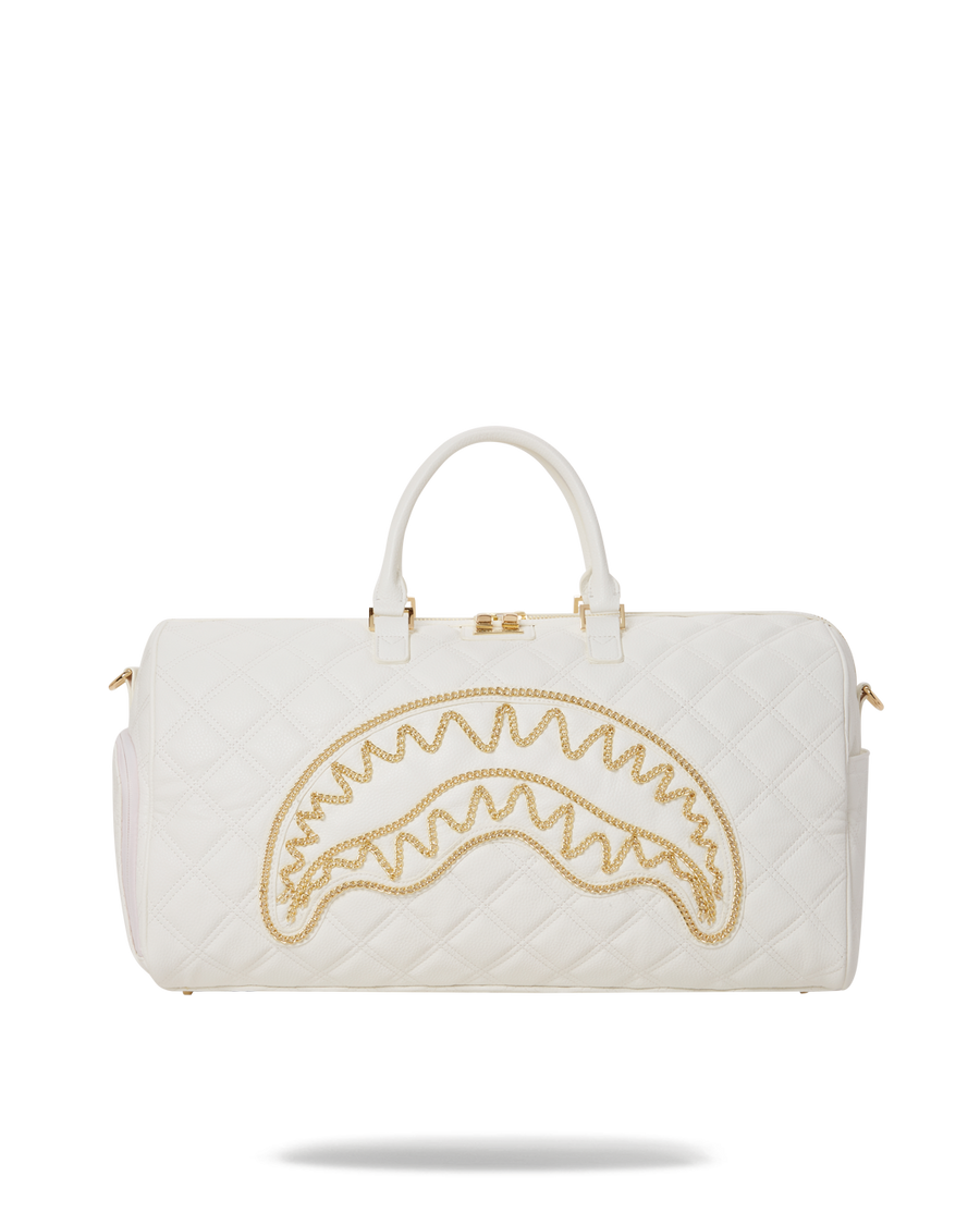 RIVIERA LE BLANC GOLD CHAIN SHARK DUFFLE