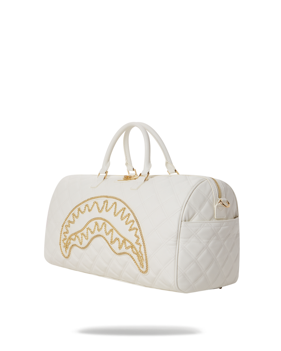 RIVIERA LE BLANC GOLD CHAIN SHARK DUFFLE