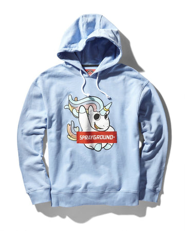 UNICORN FUN HOODY (LT BLUE)