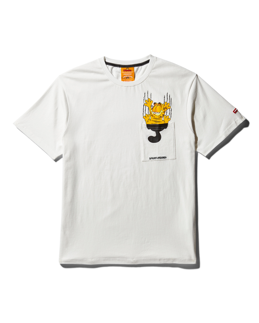 GARFIELD MONEY CLAWS T-SHIRT (WHITE)