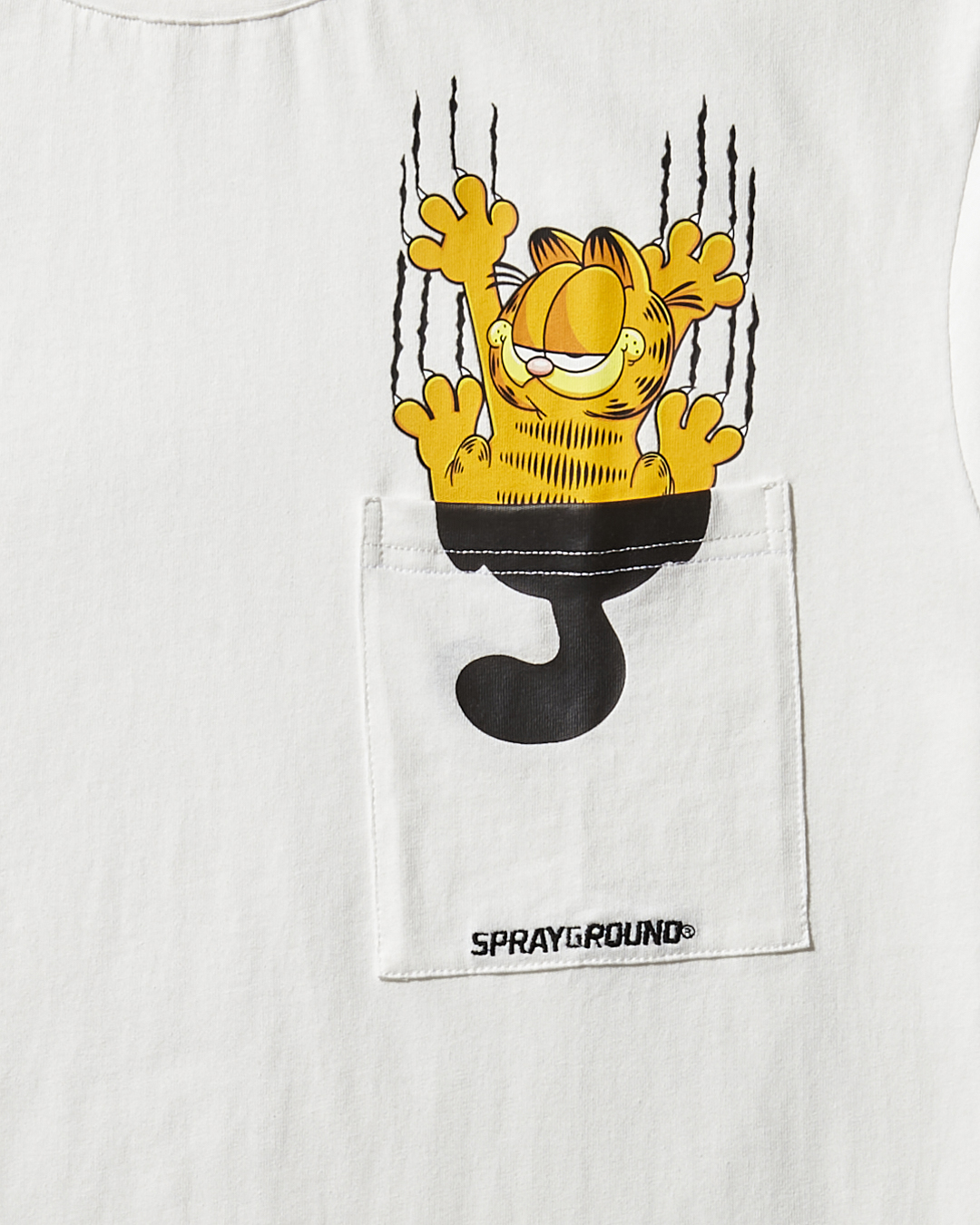 GARFIELD MONEY CLAWS T-SHIRT (WHITE)