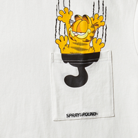 GARFIELD MONEY CLAWS T-SHIRT (WHITE)