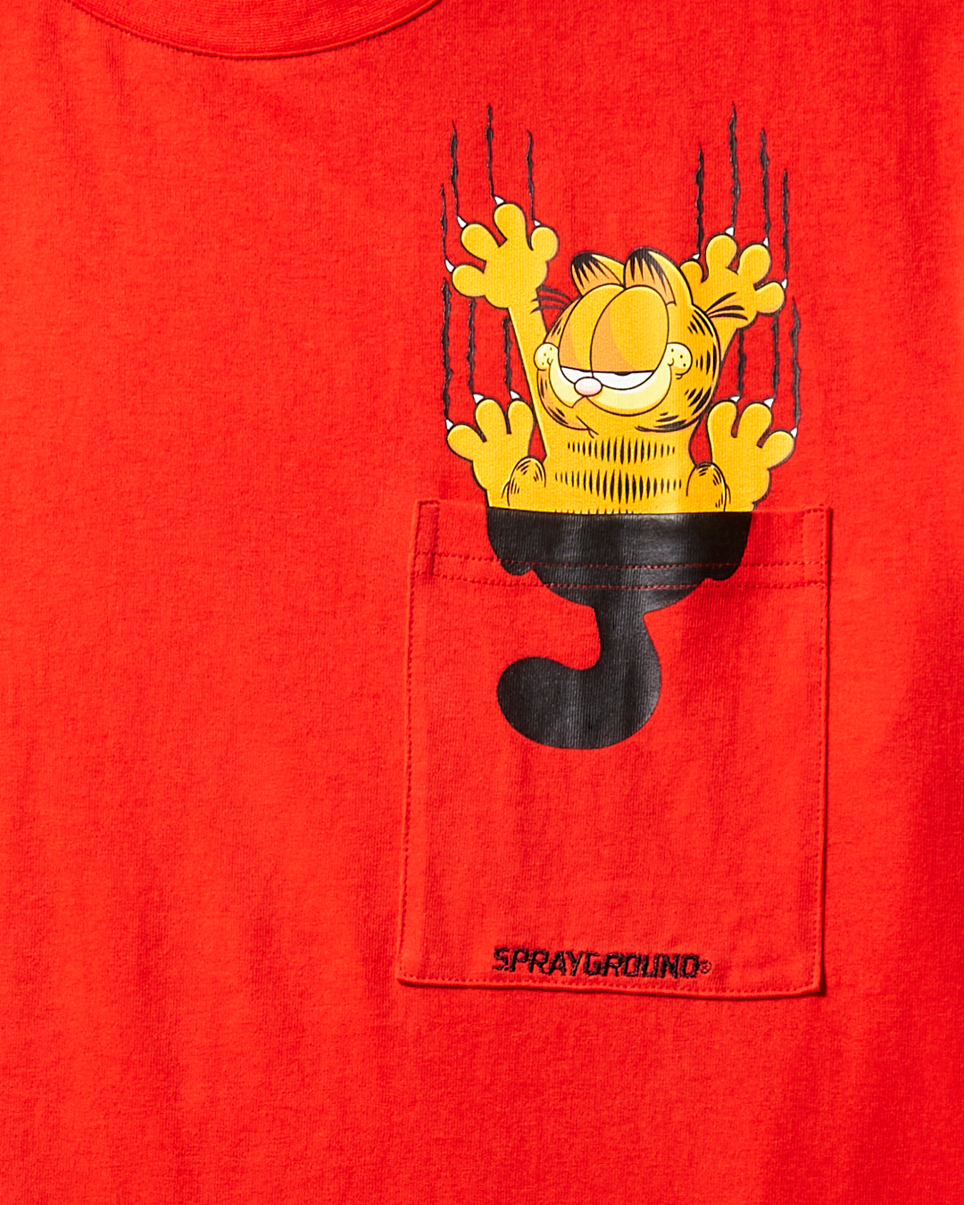 GARFIELD MONEY CLAWS T-SHIRT (RED)