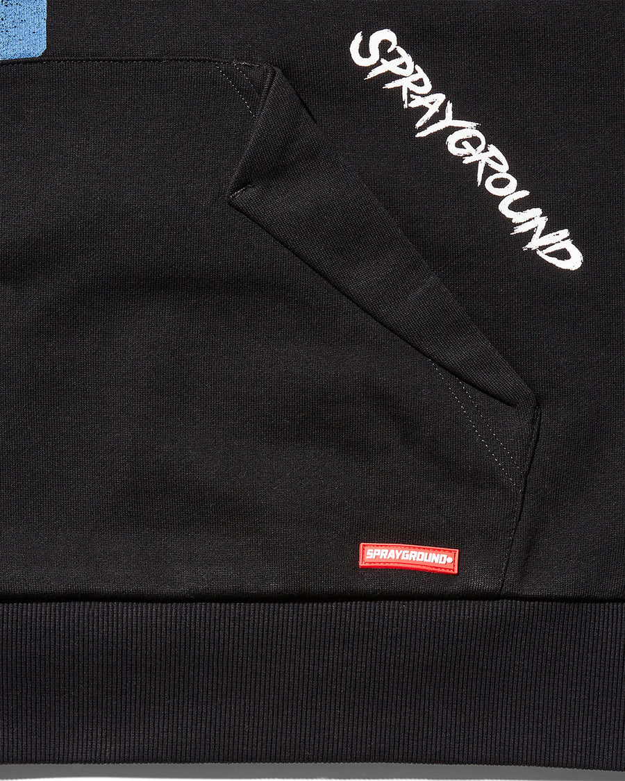 WIDE PAINT HOODY (BLACK)