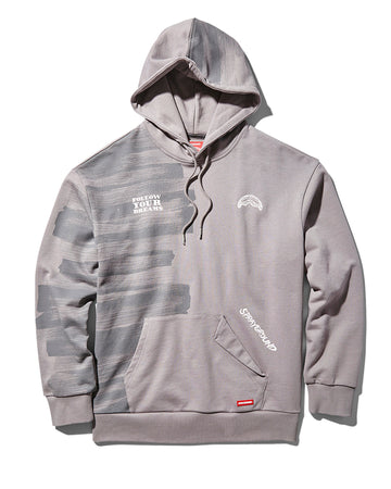 WIDE PAINT HOODY (GREY)