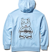 RIPPED MONEY BEAR HOODY (LT BLUE)