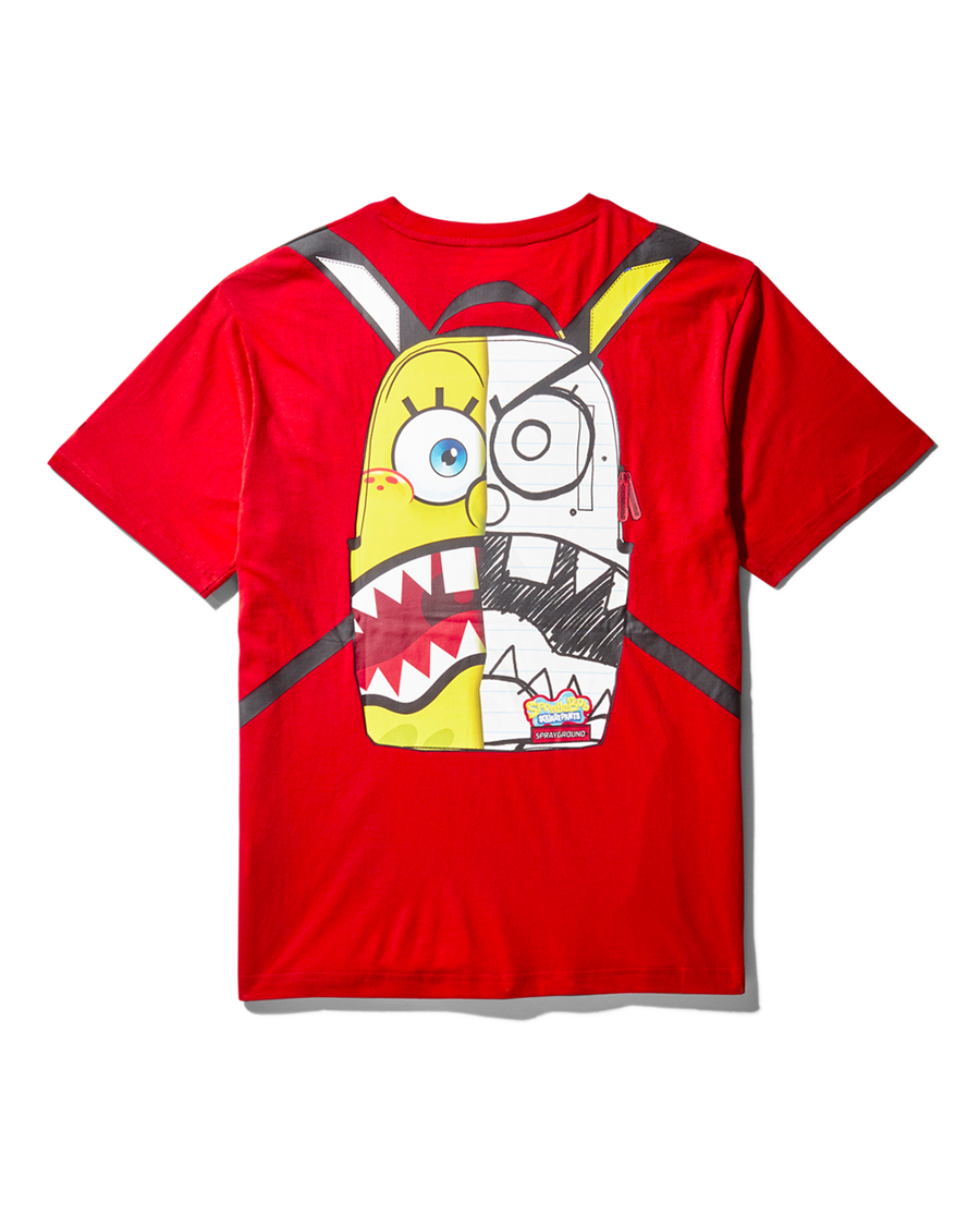 SPONGEBOB BAG ON TEE T-SHIRT