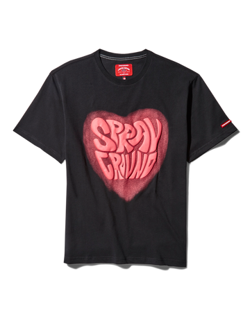 GROOVY HEART T-SHIRT (BLACK)