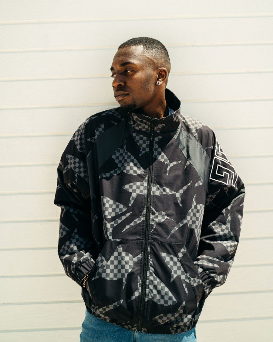 SHARK CHECK WINDBREAKER (BLACK)