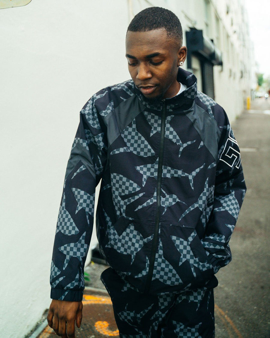 SHARK CHECK WINDBREAKER (BLACK)