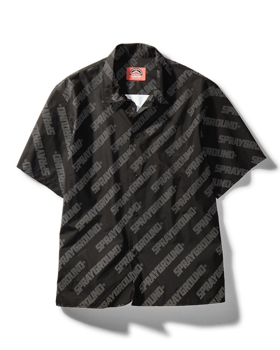 SPRAYGROUND INFINITI SHORT-SLEEVE BUTTON DOWN