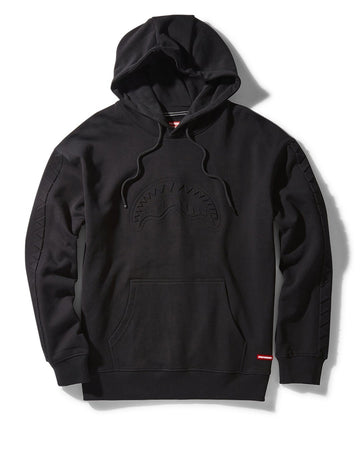 EMBOSSED SHARK HOODY (BLACK)